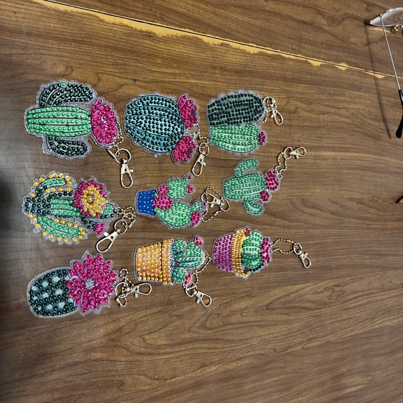 Colorful Animal Keychains with Rhinestones - Picture 6 of 8